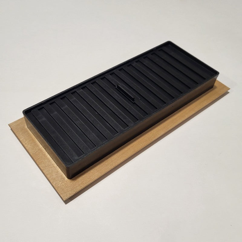 Original Style Birch Floor Register - Self Rim 4"x10"