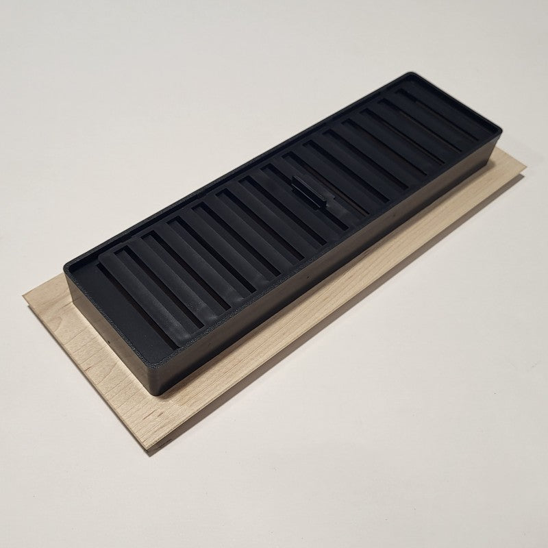 Original Style Maple Floor Register - Self Rim 3"x10"